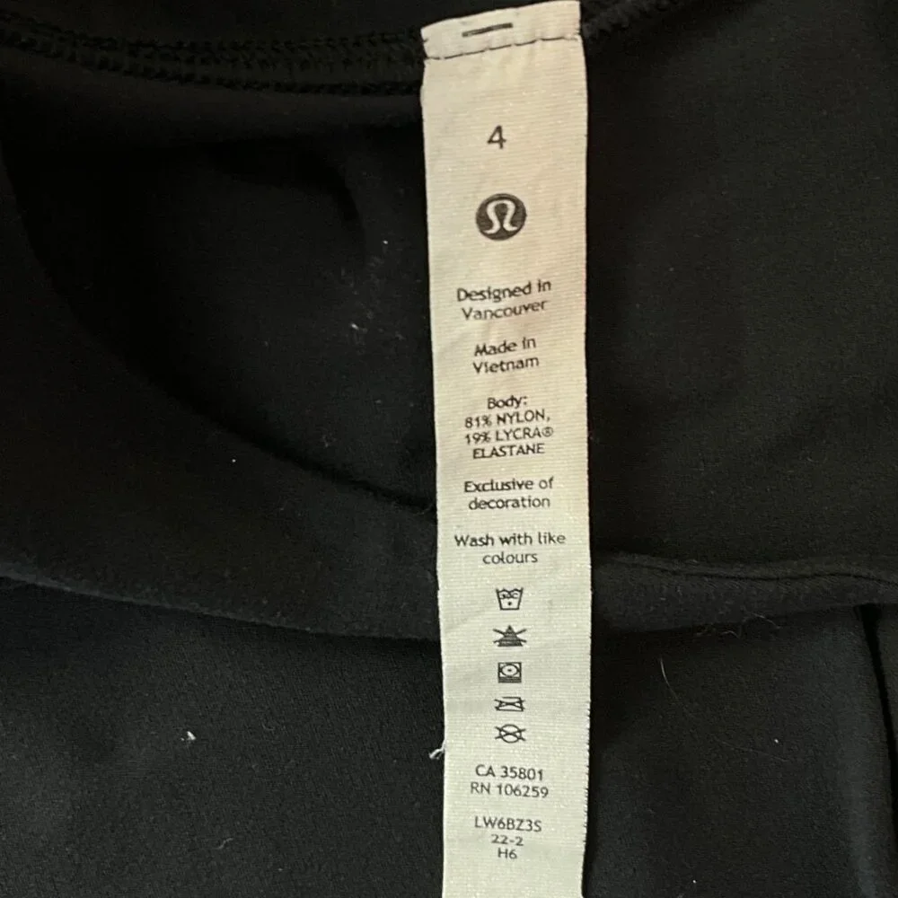 Lululemon Groove Super High Rise Crop Pants 23" Black Size 4 - Picture 6 of 10